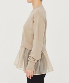 uncrave ウール ナイロン ペプラム ニット（uncrave STANDARD）