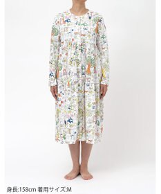 tsumori chisato SLEEP ツモリチサト ルームウエア ワンピース 長袖 綿100%(本体) ロング丈(ふくらはぎ付近) UNX533 /ワコール