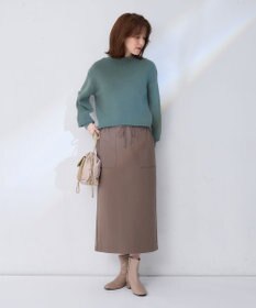 ANY 【WEB限定/洗濯機可能/ウエストゴム/ストレッチ/吸湿発熱】エニィーヒートスカート