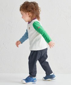 MIKI HOUSE HOT BISCUITS 【70-120cm】【Everyday Series】ワンポイント 長袖Tシャツ