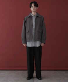 WEGO 【ユニセックス着用ITEM】メルトンショートZIPブルゾン