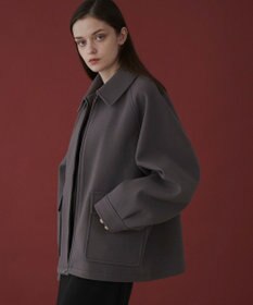 WEGO 【ユニセックス着用ITEM】メルトンショートZIPブルゾン