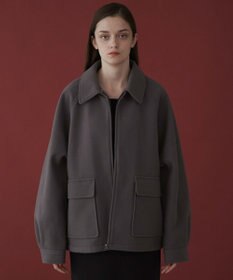 WEGO 【ユニセックス着用ITEM】メルトンショートZIPブルゾン