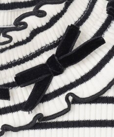 ANY KIDS 襟リボンカットソー