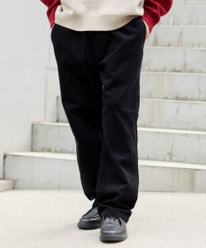 WEGO 【ユニセックス着用ITEM/ウエストゴム/SMLサイズ展開】コーデュロイイージーストレートパンツ