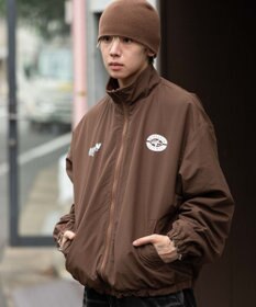 WEGO 【ユニセックス着用ITEM/リバーシブル/2WAY】リバーシブルフリースブルゾン