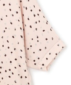 ICB 【WEB限定カラーあり・洗える】Back Satin Amunzen キーネックブラウス