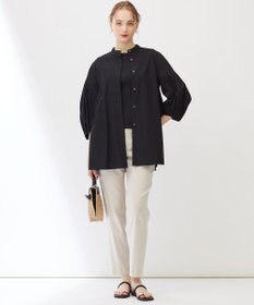 23区 【Indian Factory】コットンポプリン タックディテール チュニックブラウス