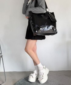WEGO 【MLサイズ展開】厚底キルティングサンダル