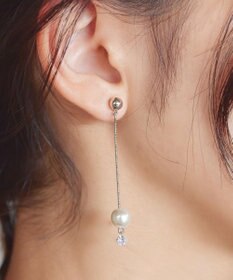 Tiaclasse パールロングピアス