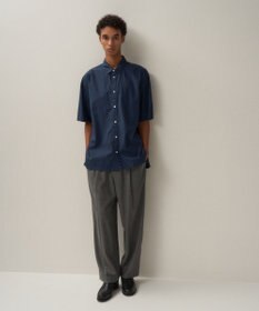 ATON COTTON LAWN | オーバーサイズショートスリーブシャツ - UNISEX