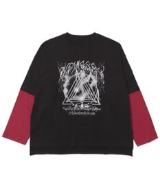 WEGO フェイクレイヤードグラフィックT（LS）