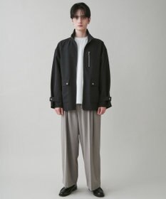 WEGO 起毛TR ワイドストレートスラックス