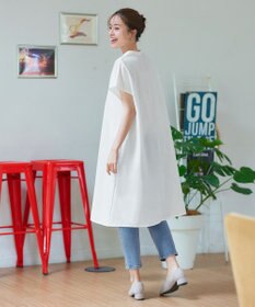 Tiaclasse リネンミックススキッパーシャツワンピース
