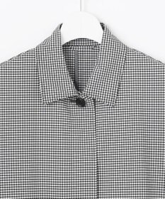 J.PRESS LADIES L 【洗える】Lightストレッチギンガム シングル トレンチコート