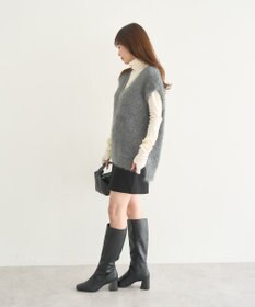 earth music&ecology 【予約】キャットライクヤーンニットベスト