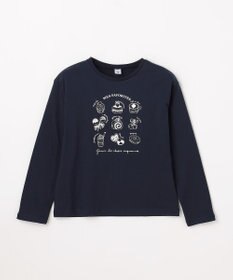 ANY KIDS 【一部店舗/WEB限定】【綿100%】プリント 長袖Tシャツ