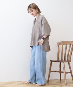 AMERICAN HOLIC ミリタリーWポケットスキッパーシャツ