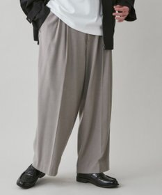 WEGO 起毛TR ワイドストレートスラックス