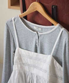 earth music&ecology 【WEB限定】アイレットジャカードタイトプルオーバー