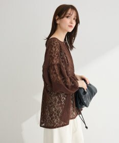 Green Parks メッシュレースタック入りプルオーバー