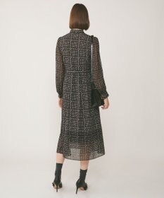 GRACE CONTINENTAL チェーンチェックプリントワンピース