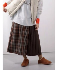 Green Parks アシメサイドプリーツスカート