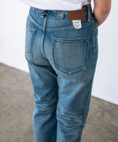 caqu boy`s cutⅡ テーパードストレートデニム USEDWASH