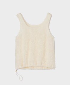 GRACE CONTINENTAL チュールフェザータンクトップ