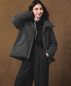 23区 L 【一部店舗限定/滝沢眞規子さん着用/撥水加工】ミリタリー Aライン ダウンコート