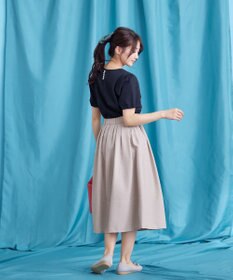 Tiaclasse 【UVケア・接触冷感】“あまラク” タックパフスリーブカットソートップス