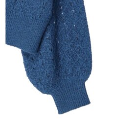 earth music&ecology 透かし編みテープヤーンカーディガン