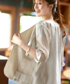 Tiaclasse 【洗える】 シアーカラーレスジャケット