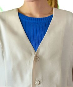 Tiaclasse 【洗える】 シアーカラーレスジャケット