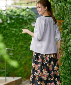 Tiaclasse 【洗える】 シアーカラーレスジャケット