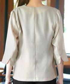 Tiaclasse 【洗える】 シアーカラーレスジャケット