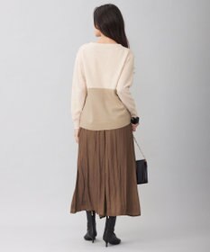 自由区 S 【洗える】セミウーステッドウールボートネック ニット