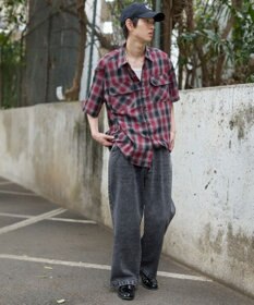 WEGO タックワイドストレートデニム