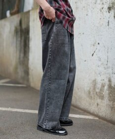 WEGO タックワイドストレートデニム