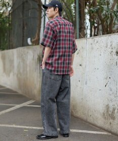 WEGO タックワイドストレートデニム