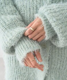 earth music&ecology 【予約】カラーミックスシャギーカーディガン