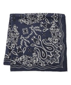 23区 【滝沢眞規子さん着用】manipuri ペイズリーモチーフ バンダナ シルク スカーフ