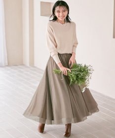 23区 【WEB限定/洗える】エアリーチュール スカート