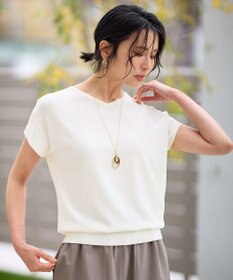 ANY L ハーフスリーブニット