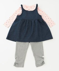 組曲 KIDS 【80-90cm】Tulips Shower  ジャンパースカート