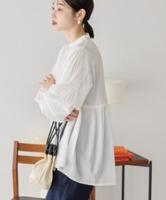 AMERICAN HOLIC バンドカラーピンタックブラウス