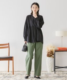 AMERICAN HOLIC バンドカラーピンタックブラウス