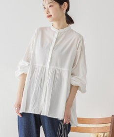 AMERICAN HOLIC バンドカラーピンタックブラウス