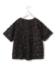 ICB 【洗える】 ヘアリーシアージャカード ブラウス