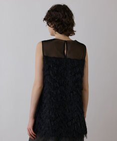 GRACE CONTINENTAL シアーフリンジノースリーブ